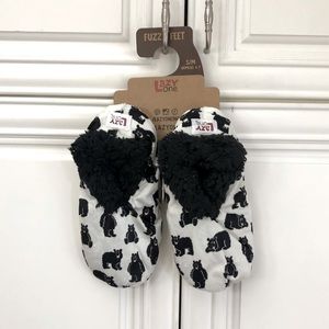 🐻 NWT Lazy One Women’s Family Bear Fuzzy Feet slippers